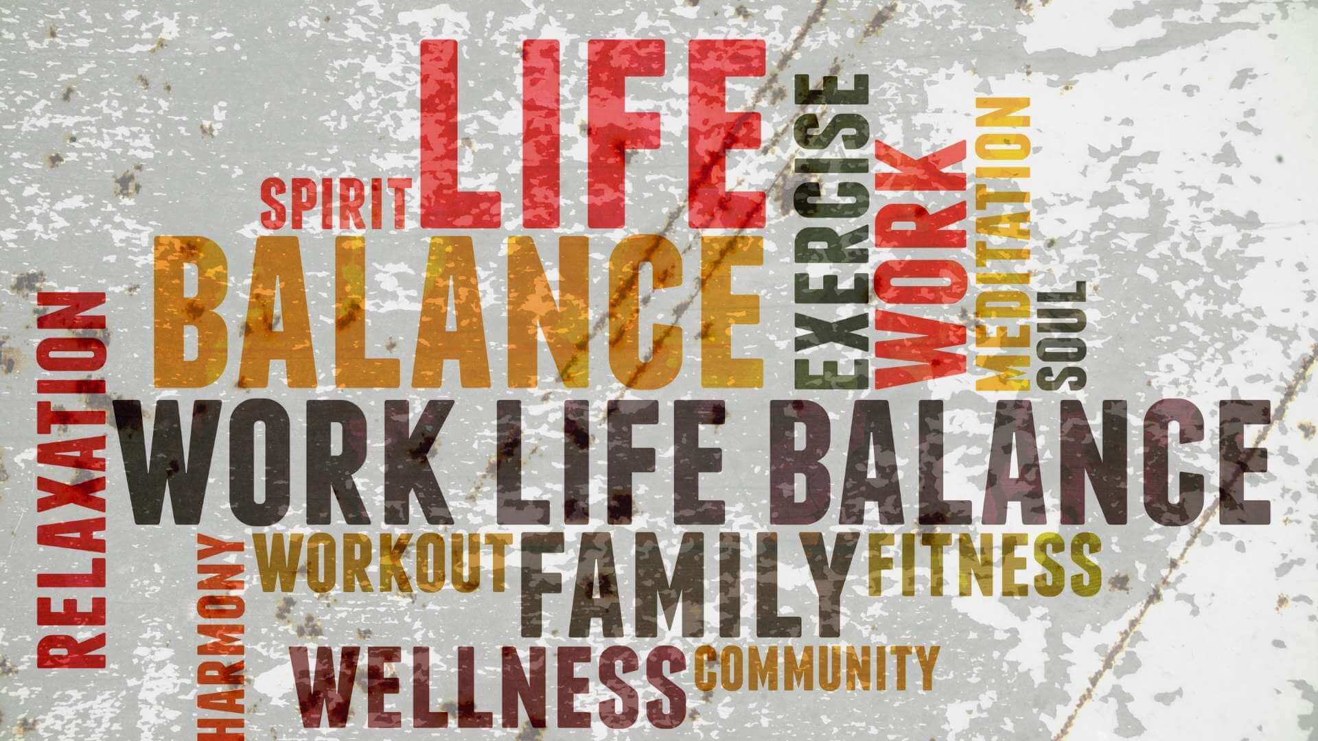 word cloud work life balance